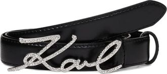 Karl Lagerfeld Cintura con logo - Nero