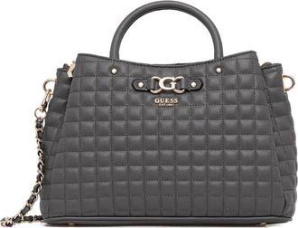 Guess Co Borsa tote con placca logo - Grigio