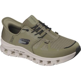 Skechers Glide-Step Pro Textiel Heren Olijf/Zwart Standaard Sneakers