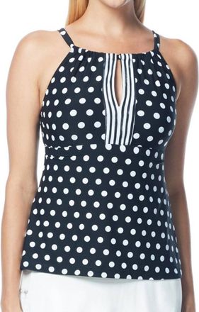 Beach House Island Blair High Neck Tankini Top In Bch Sanibel