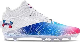 Under Armour Spotlight Clone 4 MC TX Mens White Football Cleat GBNC1581