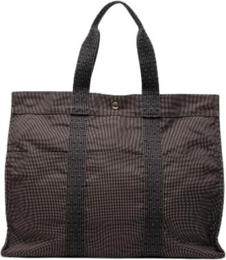 Herm&egrave;s Pre-owned Tote Bags, female, Gray, Size: ONE SIZE Pre-owned Herline GM