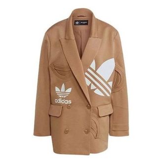 adidas (WMNS) adidas Originals x Dry Clean Only Blazer Jacket Asia Sizing Brown H59041