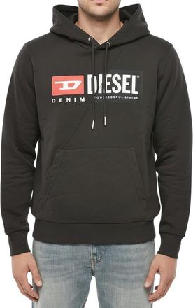 Diesel Black Graphic Logo Hoodie