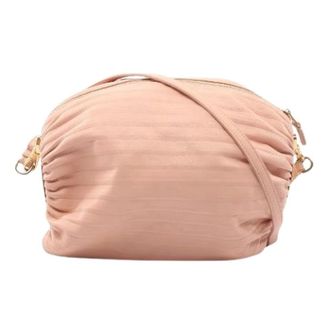 Loewe Pre-owned Cross Body Bags, female, Pink, Size: ONE SIZE Pre-owned Bracelet Pouch 2way Leather Shoulder Bag