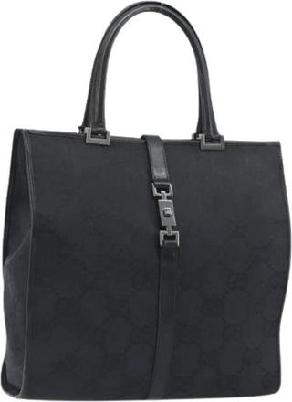 Gucci Pre-owned Tote Bag - Dames - Vintage Shopper - Zwart - ONE Size - Leer - Vintage