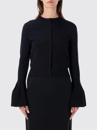 Stella McCartney Cardigan in misto viscosa con polsini svasati e girocollo