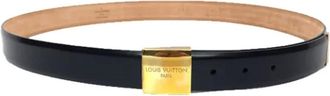 Louis Vuitton Pre-owned Belts, male, Black, Size: ONE SIZE Pre-owned Leather belts