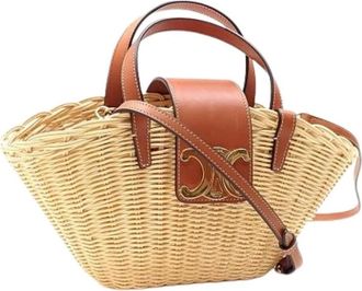 Celine Pre-owned Handbags, female, Beige, Size: ONE SIZE Pre-owned Vintage Handbag