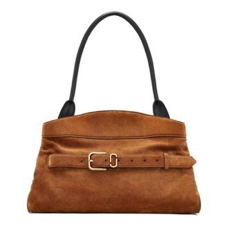 Marc Jacobs Suede Dakota Satchel - Dames - Schoudertassen - Oranje - ONE Size - Leer - Tassen