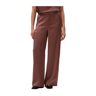 Notre-V Dames Broeken Nv-hella - Dames - Wijde Broeken - Bruin - 2XL - Polyester - Broeken