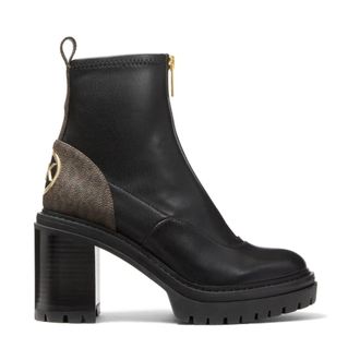Michael Kors Schoenen, Dames, Zwart, 40 EU, Polyester, Cyrus Zip Bootie