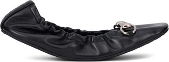 Gucci Prima Ballet Flat - Dames - Ballerinas - Zwart - 37 1/2 EU - Leer - Schoenen