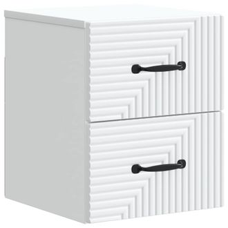 vidaXL Mesita De Noche De Pared 34,5 X 33 X 40 Cm Madera De Ingenier&iacute;a Vidaxl