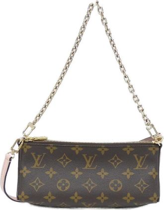 Louis Vuitton Marron Coated Canvas Pouch (Pre-Owned)