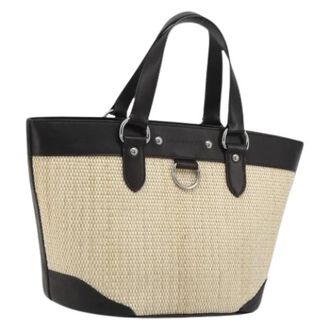 Burberry Pre-owned Vintage Tote Bag - Dames - Vintage Shopper - Beige - ONE Size - Leer - Vintage