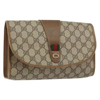 Gucci Pre-owned Clutches, female, Beige, Size: ONE SIZE Pre-owned Clutch