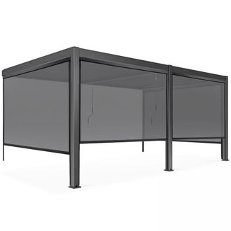 Oviala P&eacute;rgola bioclim&aacute;tica adosada de 3x6m y 4 estores de 2,66 x 2,34m