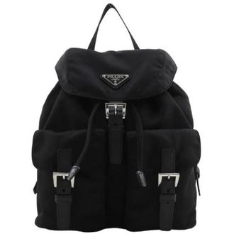 Prada Pre-owned Zaino in Nylon 1Bz677 - - Pre-owned - Donna - Nero - ONE SIZE