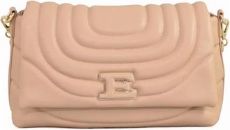 Ermanno Scervino Tassen, Dames, Beige, ONE Size, Flap Rives Schoudertas met Magneet