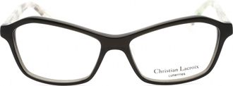 Christian Lacroix CL1027 Cat-Eye Plastic Eyeglasses - Black