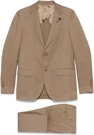 Lardini Jurken - Heren - Business pakken - Beige - L - Kostuums