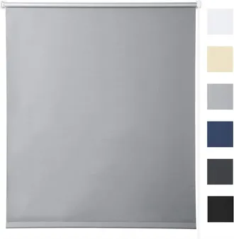 Woltu Tenda A Rullo Oscurante Termica Isolante Finestra Porta Senza Fori Grigio 120x210 Cm - Woltu