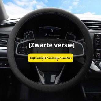 OEM Funda De Silicona Antideslizante Ultrafina Para Volante - Universal - Negra