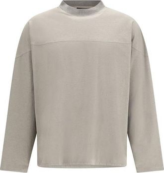 Jacquemus Gray Cotton Long Sleeve Mens T-Shirt