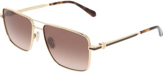 Ferragamo SF329SLBI 700 Mens Sunglasses Gold Size 60
