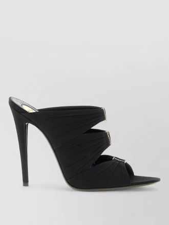 Saint Laurent emilie mules open toe stiletto heel