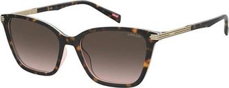 Levi's Womens Cat Eye Sunglasses In Brown Shaded