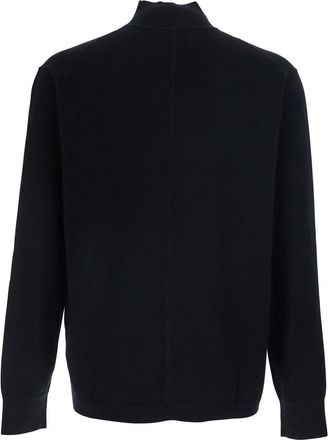 Calvin Klein Mens Sweater Merinos Black Wool Tops Top