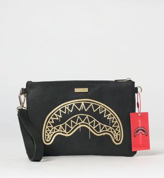 Sprayground Pouch That Gold Drap in pelle sintetica con logo stampato