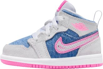 Nike Jordan (TD) Air Jordan 1 Mid SE Denim Sequin HQ2000-400