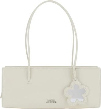 Marc Jacobs Tassen, Dames, Wit, ONE Size, Leer, The Glam Mirror Satchel