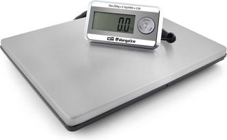 Orbegozo Orbegozo - Pc 5500, B&aacute;scula Cocina Industrial, Capacidad M&aacute;xima 200 Kg, Funci&oacute;n Tara, A Pilas Y Con Adaptador De Corriente, Indicador Bateria Baja, Su