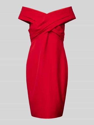 Lauren Ralph Lauren Off-Shoulder-Kleid mit Nahtrei&szlig;verschluss Modell IRENE in Rot, Gr&ouml;&szlig;e 38