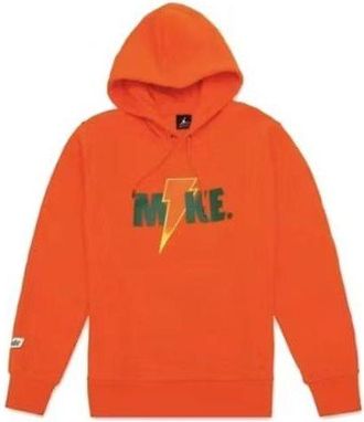 Nike Jordan Air Jordan Sportswear Like Mike Fleece 2 Pullover Hoodie Orange AJ1173-819