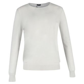 Joseph Knit Sweater in White Wool