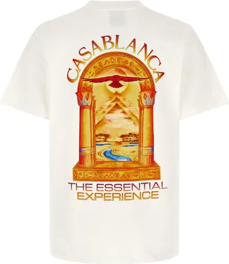 Casablanca Hermons Mirage Arch Graphic T-Shirt - Cream