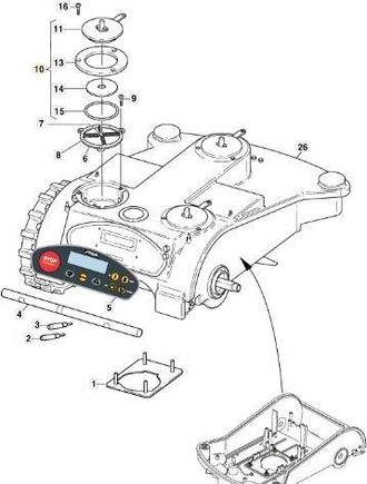 STIGA Sports Placa De Amortiguador Original Stiga - 1126-1132-01