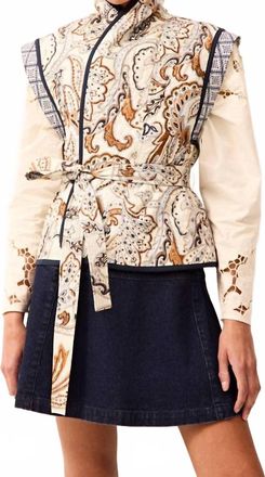 Marie Oliver Trinity Bowie Vest In Blue