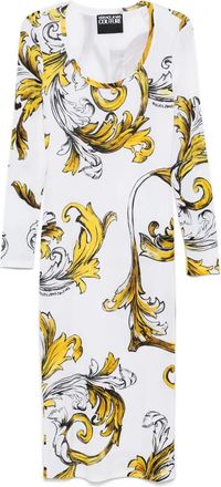 Versace Jeans Couture Abito Barocco Outline - Bianco