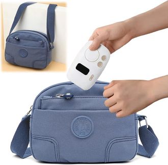 Generic Pufei Small Cute Crossbody Bag Adjustable Gym Bag Solid Color for Women Daily(Black)