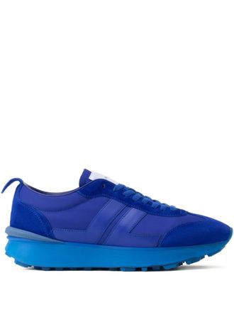 Lanvin Bumpr panelled sneakers - unisex - Polyamide/Calf Leather/Calf Leather/Rubber - 41 - Blue