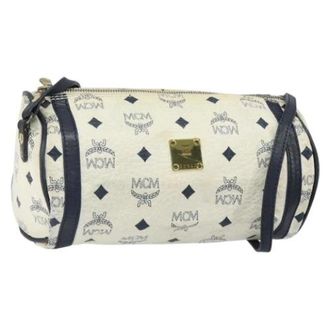 MCM Pre-owned Cross Body Bags, female, White, Size: ONE SIZE Pre-owned Plastic Crossbody Bag