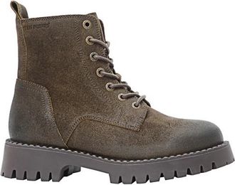 Ten Points Penny Lace Suede Boots Freizeitstiefel f&uuml;r Damen | braun/grau