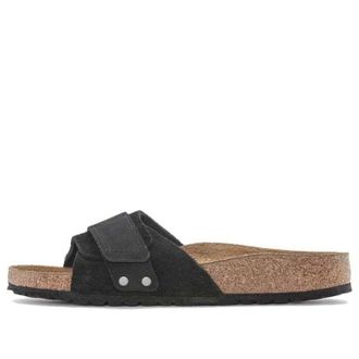 Birkenstock (WMNS) Birkenstock Oita Suede Leather Narrow Fit Sandals Black 1024200