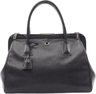 Prada Pre-owned Doctors Bag Handbag - Dames - Vintage Handtas - Zwart - ONE Size - Leer - Vintage